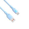 Akyga AK-USB-63 Cabo USB USB-A (macho) / USB-C (macho), USB 2.0, 18W, 1 m, azul, silicone