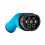 Akyga AK-SC-E04 Ficha de carregamento Type 2 (IEC 62196-2) para veículos elétricos, monofásico, 32 A, azul