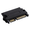 Akyga AK-CA-83 Adaptador SATA 22 pinos (15+7) fêmea para macho, preto