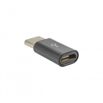 Akyga AK-AD-46 Adaptador Micro-USB-B (fêmea) para USB-C (macho), preto