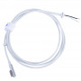Akyga AK-SC-34 Cabo de serviço DC para fonte de alimentação de portátil MagSafe L, 85 W, 1,2 m, para Apple, branco