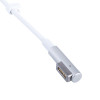 Akyga AK-SC-34 Cabo de serviço DC para fonte de alimentação de portátil MagSafe L, 85 W, 1,2 m, para Apple, branco