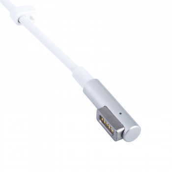 Akyga AK-SC-34 Cabo de serviço DC para fonte de alimentação de portátil MagSafe L, 85 W, 1,2 m, para Apple, branco