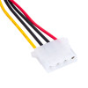 Akyga AK-CA-11 Cabo adaptador de alimentação SATA (macho) para Molex (fêmea), 15 cm