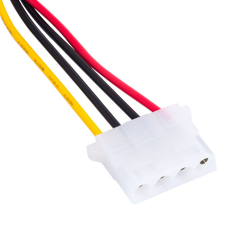 Akyga AK-CA-11 Cabo adaptador de alimentação SATA (macho) para Molex (fêmea), 15 cm