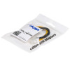 Akyga AK-CA-10 Cabo adaptador de alimentação ATX P4 4 pinos (macho) para EPS 8 pinos (fêmea), 15 cm