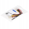 Akyga AK-CA-15 Cabo distribuidor de alimentação Molex (macho) para 2x Molex (fêmea), 15 cm