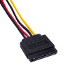 Akyga AK-CA-31 Cabo distribuidor de alimentação SATA, SATA (macho) para 2x SATA (fêmea), 2x 15 cm