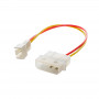 Akyga AK-CA-36 Cabo adaptador de ventoinha Molex (macho) para 3 pinos 5 V (macho), 15 cm