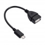 Akyga AK-AD-09 Cabo adaptador OTG Micro USB-B (macho) para USB-A (fêmea), 15 cm, preto