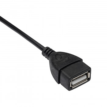 Akyga AK-AD-09 Cabo adaptador OTG Micro USB-B (macho) para USB-A (fêmea), 15 cm, preto