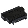 Akyga AK-CA-53 Adaptador Slim-SATA (macho) para SATA 22 pinos (fêmea), preto