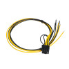 Akyga AK-SC-20 Cabo de serviço para fonte de alimentação de PC PCIe 6+2 pinos macho, 45 cm