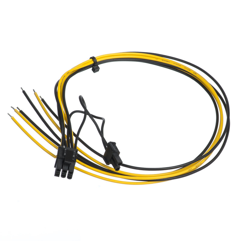 Akyga AK-SC-20 Cabo de serviço para fonte de alimentação de PC PCIe 6+2 pinos macho, 45 cm