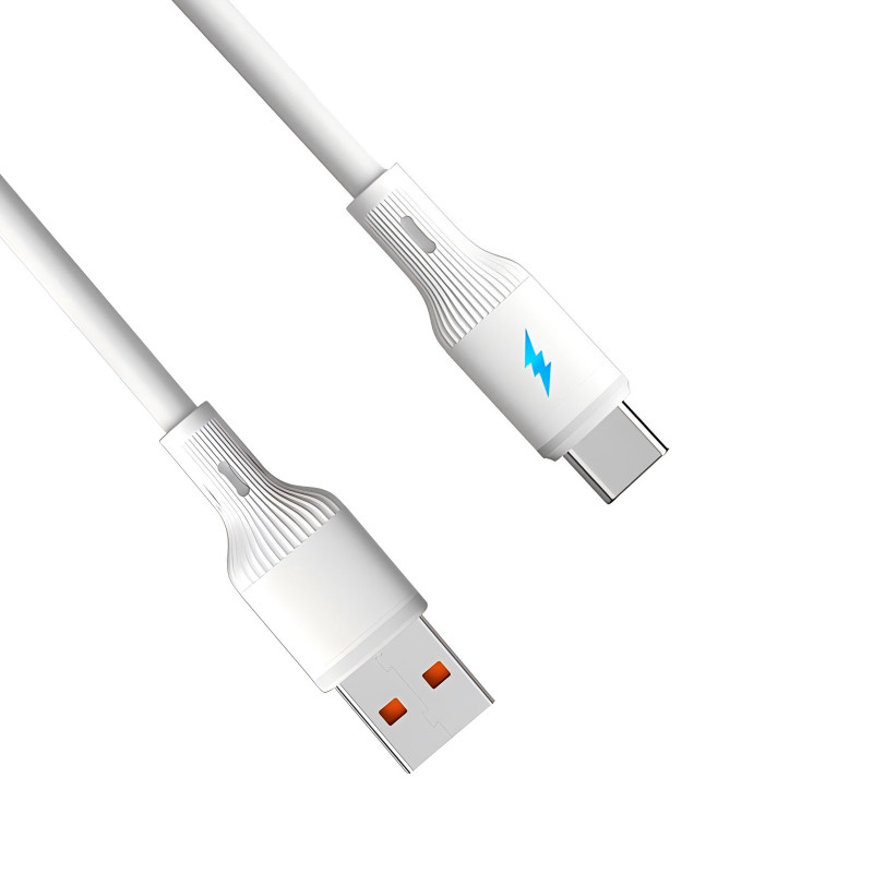 Akyga AK-USB-59 Cabo USB-A (M) para USB-C (M), USB 2.0, 1 m, silicone