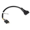 Akyga AK-CA-75 Cabo adaptador interno de header USB 2.0 9 pinos (macho) para USB 3.0 19 pinos (fêmea), 20 cm, preto