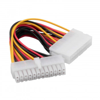 Akyga AK-CA-66 Cabo adaptador de alimentação ATX 20 pinos (fêmea) para 24 pinos (20+4) (macho), 15 cm