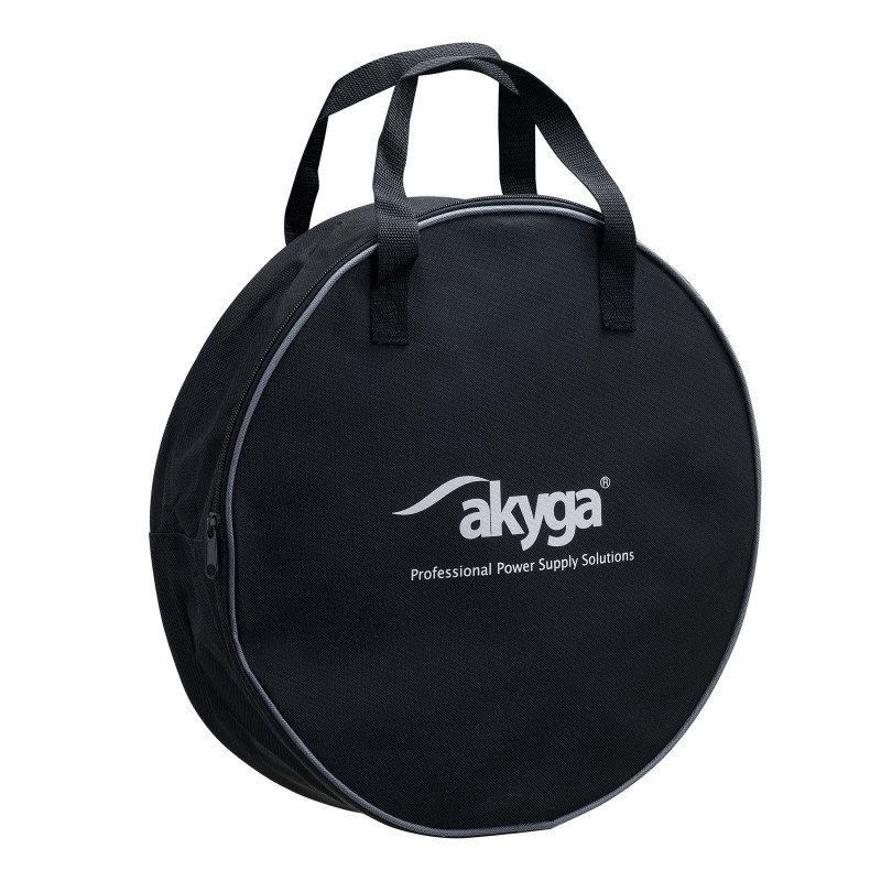 Akyga AK-AC-02 Bolsa de armazenamento para cabo de carregamento de VE, resistente à água, preta