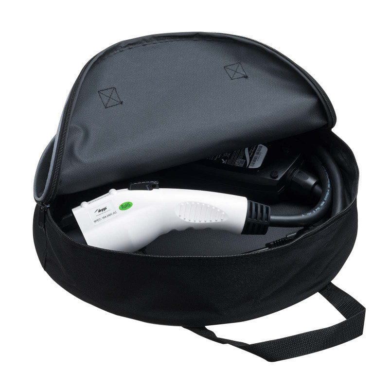 Akyga AK-AC-02 Bolsa de armazenamento para cabo de carregamento de VE, resistente à água, preta