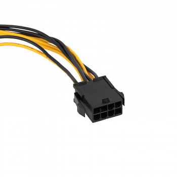 Cabo de extensão de alimentação Akyga AK-CA-82 PCIe 8 pinos (6+2), 6+2 pinos (macho) para 8 pinos (fêmea), 40 cm