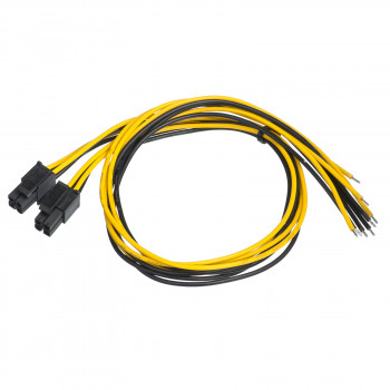 Cabo de serviço Akyga AK-SC-22 para fonte de alimentação de PC, ficha EPS 8 pinos (4+4), 45 cm