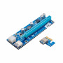 Kit riser Akyga AK-CA-64 PCIe x1 para x16 com cabo USB 3.0 de 55 cm