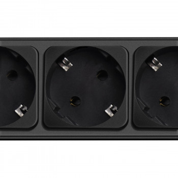 Régua de tomadas com proteção contra sobretensão Akyga AK-SP-06B, 5x tomadas Schuko CEE 7/3 (Type F), interruptor, 3 m, preto