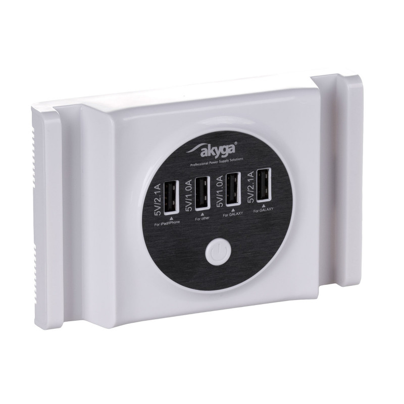 Fonte de alimentação universal Akyga AK-TB-05 5.0V / 6.0A 30W 4x USB A 1.5m