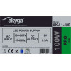 Fonte de alimentação comutável LED Akyga AK-L1-100 12 V, 8,3 A, 100 W, IP20