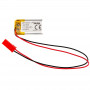 Bateria Li-Po Akyga AKY0472 LP301525 3,7 V 85 mAh com PCM, ficha JST 2,54 mm 2 pinos, cabo de 150 mm