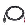 Cabo de serviço Akyga AK-SC-38 com ficha USB-C e extremidade aberta, 10 W (5 V / 2 A), 1 m, preto
