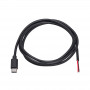Cabo de serviço Akyga AK-SC-38 com ficha USB-C e extremidade aberta, 10 W (5 V / 2 A), 1 m, preto