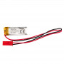 Bateria Li-Po Akyga AKY0474 LP401230 3,7 V 110 mAh com PCM, ficha JST 2,54 mm 2 pinos, cabo de 150 mm