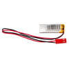 Bateria Li-Po Akyga AKY0474 LP401230 3,7 V 110 mAh com PCM, ficha JST 2,54 mm 2 pinos, cabo de 150 mm