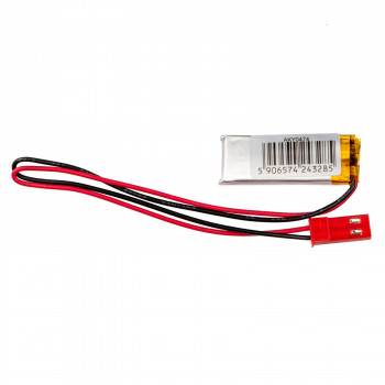 Bateria Li-Po Akyga AKY0474 LP401230 3,7 V 110 mAh com PCM, ficha JST 2,54 mm 2 pinos, cabo de 150 mm