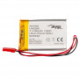 Bateria Li-Po Akyga AKY0392 LP453350 3,7 V 800 mAh com PCM, ficha JST 2,54 mm 2 pinos, cabo de 150 mm