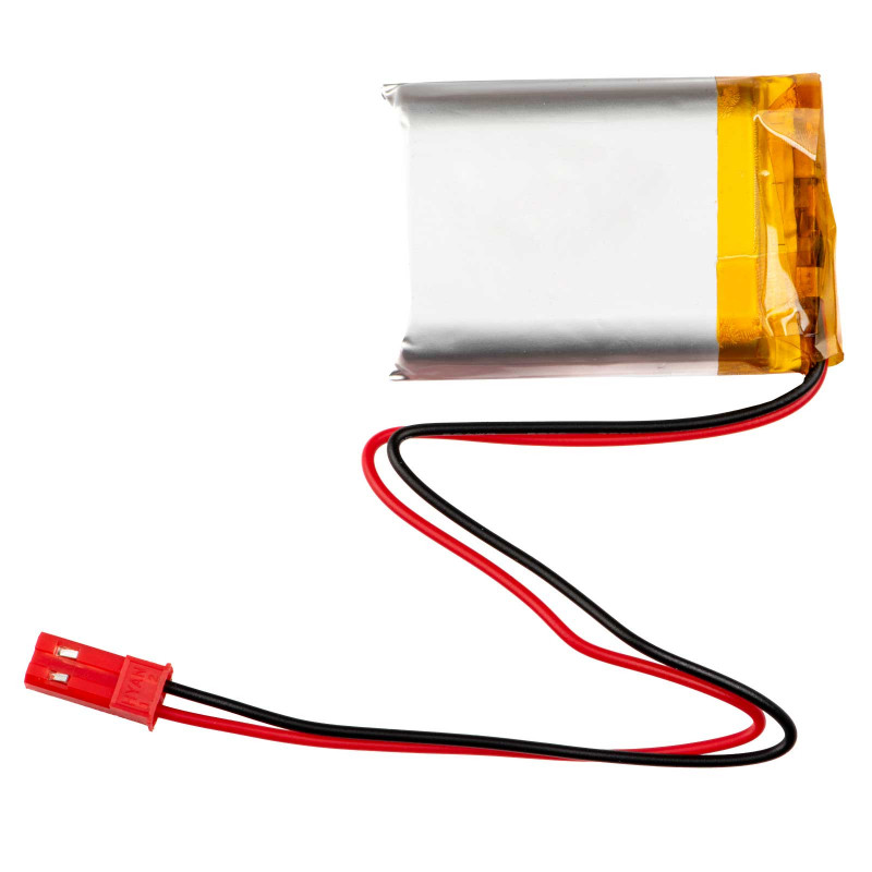 Bateria Li-Po Akyga AKY0571 LP803040 3,7 V 1000 mAh com PCM, ficha JST 2,54 mm 2 pinos, cabo de 150 mm