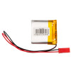 Bateria Li-Po Akyga AKY0658 LP753636 3,7 V 1000 mAh com PCM, ficha JST 2,54 mm 2 pinos, cabo de 150 mm