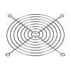 Grelha de ventoinha Akyga AK-CA-26 para ventoinha de caixa de 120 mm, aço cromado, prateado