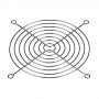 Grelha de ventoinha Akyga AK-CA-26 para ventoinha de caixa de 120 mm, aço cromado, prateado