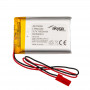 Akyga AKY0099 LP903450 bateria Li-Po 3,7 V 1600 mAh com PCM, ficha JST 2,54 mm 2 pinos, cabo de 150 mm