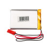 Akyga AKY0656 LP703048 bateria Li-Po 3,7 V 1000 mAh com PCM, ficha JST 2,54 mm 2 pinos, cabo de 150 mm