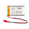 Akyga AKY0653 LP103740 bateria Li-Po 3,7 V 1580 mAh com PCM, ficha JST 2,54 mm 2 pinos, cabo de 150 mm