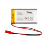 Akyga AKY0653 LP103740 bateria Li-Po 3,7 V 1580 mAh com PCM, ficha JST 2,54 mm 2 pinos, cabo de 150 mm