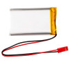 Akyga AKY0653 LP103740 bateria Li-Po 3,7 V 1580 mAh com PCM, ficha JST 2,54 mm 2 pinos, cabo de 150 mm