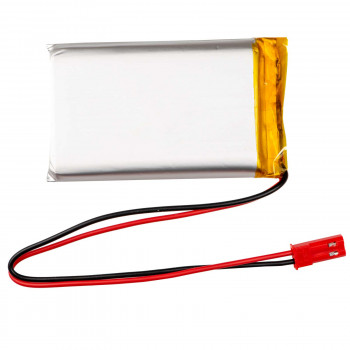 Akyga AKY0653 LP103740 bateria Li-Po 3,7 V 1580 mAh com PCM, ficha JST 2,54 mm 2 pinos, cabo de 150 mm
