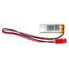 Akyga AKY0471 LP301020 bateria Li-Po 3,7 V 40 mAh com PCM, ficha JST 2,54 mm 2 pinos, cabo de 150 mm