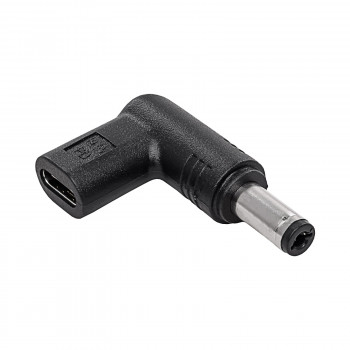 Akyga AK-ND-C02 adaptador de carregamento USB-C para DC 5,5 x 2,1 mm para portáteis, 18,5-20 V, 100 W