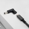 Akyga AK-ND-C02 adaptador de carregamento USB-C para DC 5,5 x 2,1 mm para portáteis, 18,5-20 V, 100 W