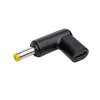 Akyga AK-ND-C03 adaptador de carregamento USB-C para DC 4,8 x 1,7 mm para portáteis, 18,5-20 V, 100 W